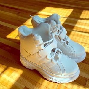 White Chunky Boots